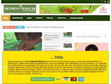 Tablet Screenshot of nigerianwatch.com